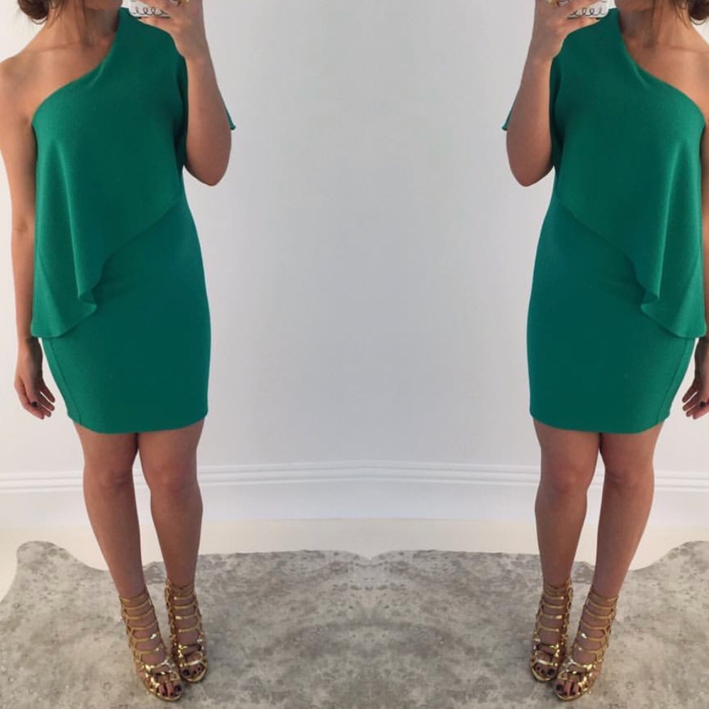 Green Classy mid dress